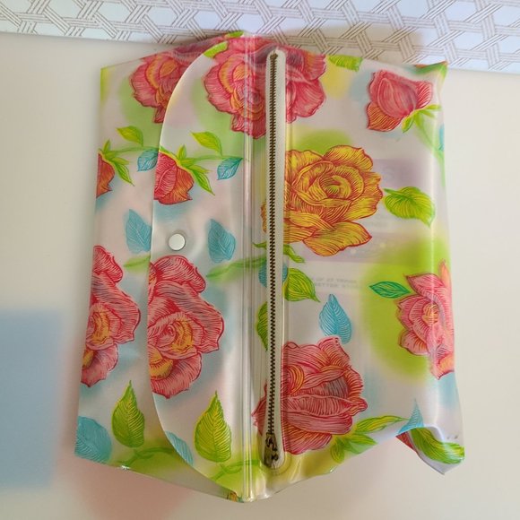 1960's Vintage 'Dior' Style Floral Toiletry Travel Case - NEVER USED - Picture 2 of 9